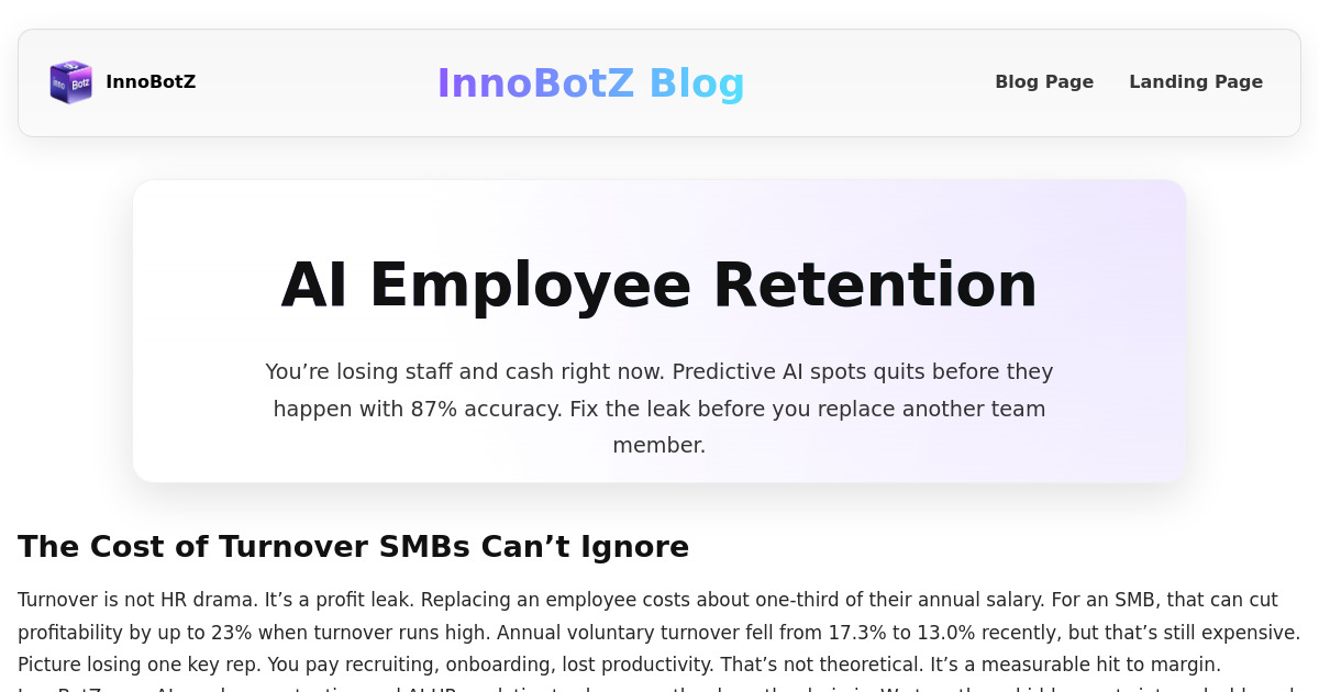 AI Employee Retention